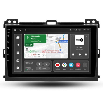 Штатна магнітола GAZER M8009-J120/L Toyota Land Cruiser Prado 120 2002-2009