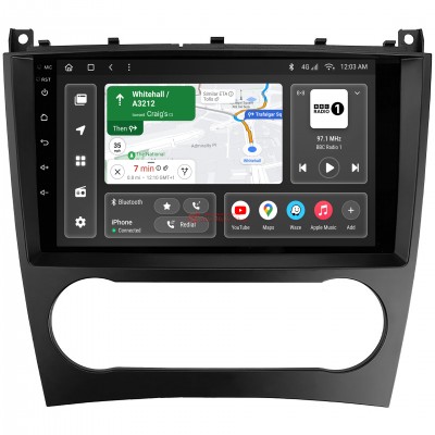 Штатна магнітола GAZER M8009-W203F Mercedes-Benz C-Class (W203, CL203, A209, C209) 2004-2011