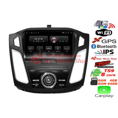 Штатна магнітола Penhui DAFT-5696 IPS DSP 4G Ford Focus 3