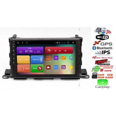 Штатна магнітола RedPower 51184 R IPS DSP Toyota Highlander III U50 2014+