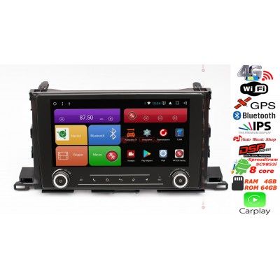 Штатна магнітола RedPower 51184 R K IPS DSP Toyota Highlander III U50 2014+ Штатна магнітола RedPower 51184 R K IPS DSP Toyota Highlander III U50 2014+